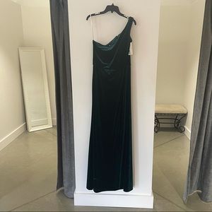 Jenny Yoo emerald velvet cybill bridesmaids dress